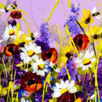 Favourite Flowers - Original - SOLD by artist Rozanne Bell - Wyecliffe Galleries