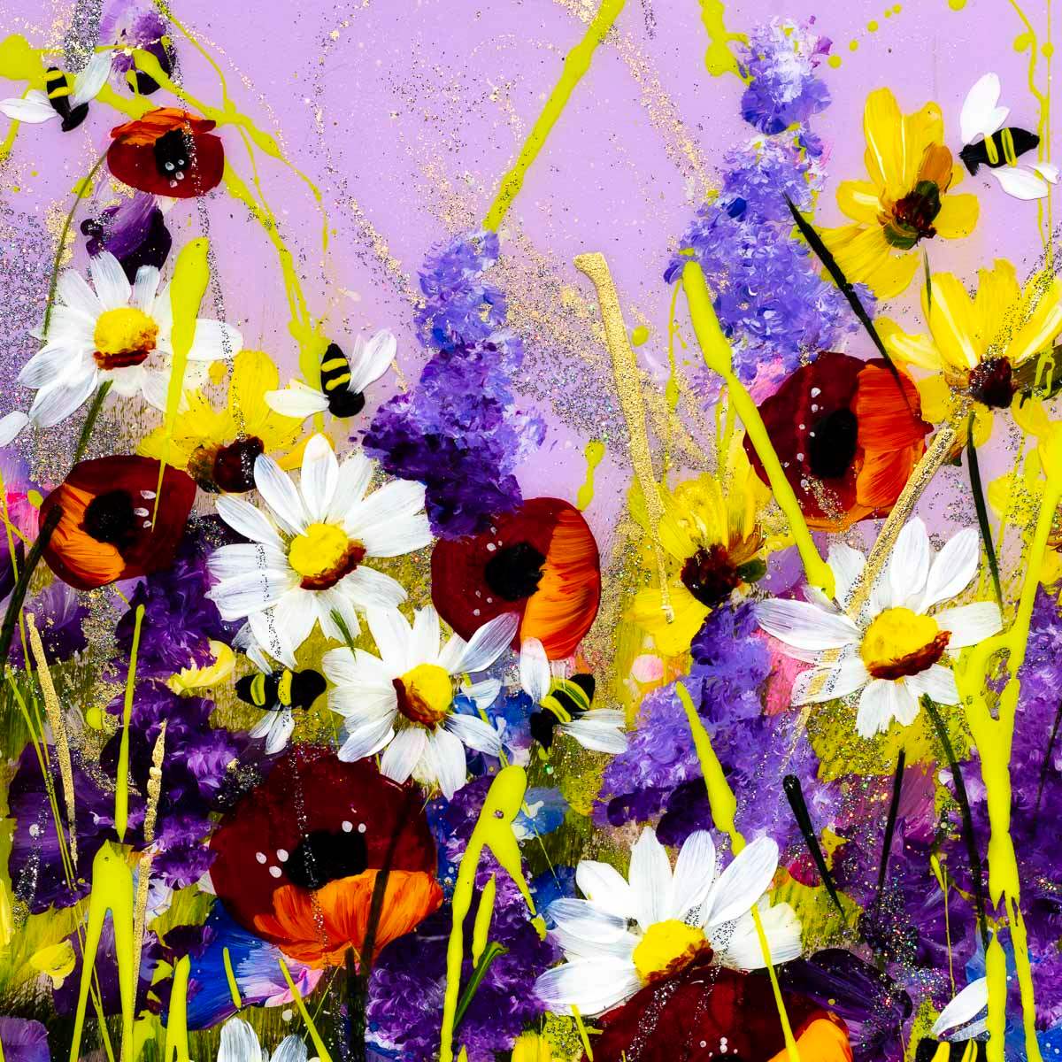 Favourite Flowers - Original - SOLD by artist Rozanne Bell - Wyecliffe Galleries
