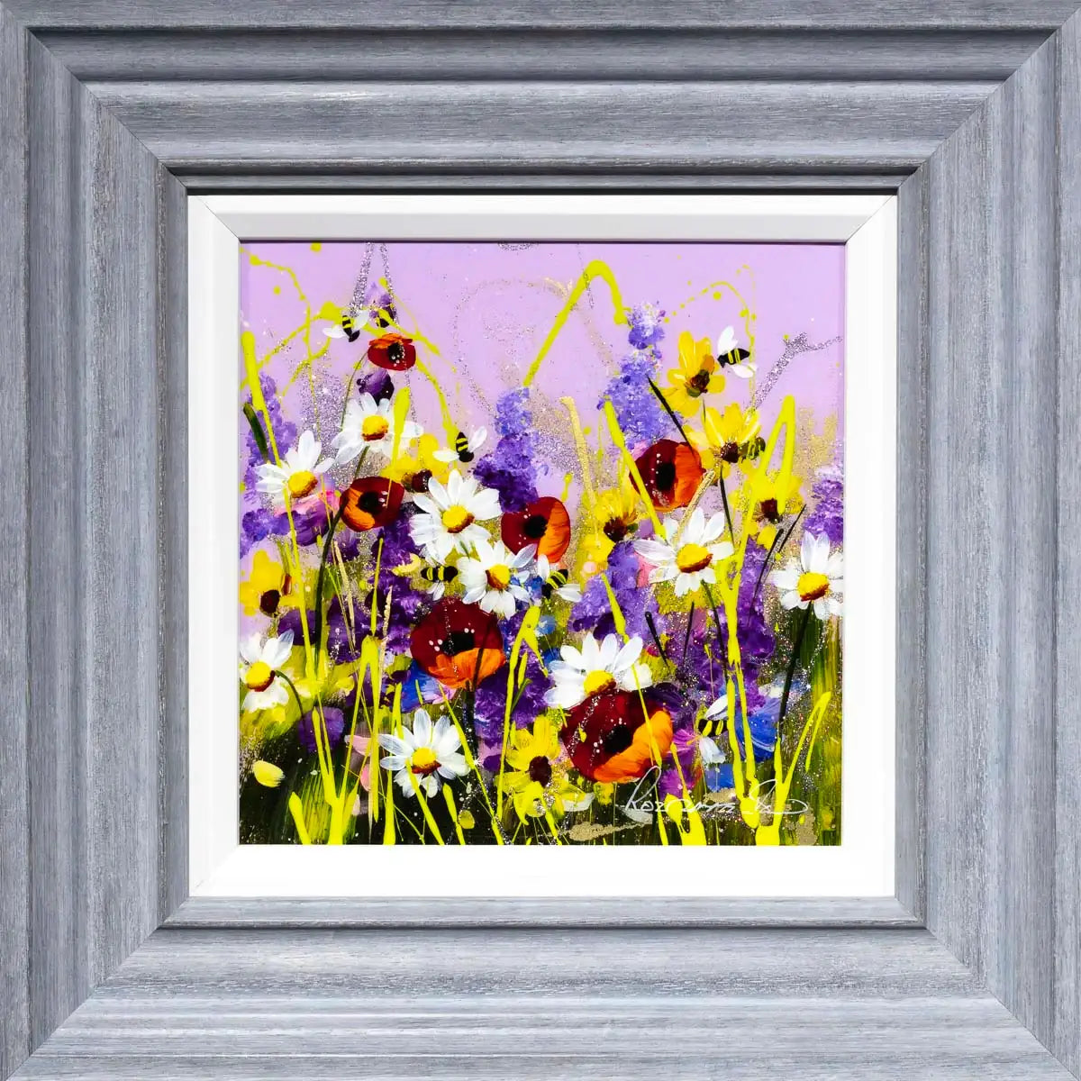 Favourite Flowers - Original - SOLD by artist Rozanne Bell - Wyecliffe Galleries