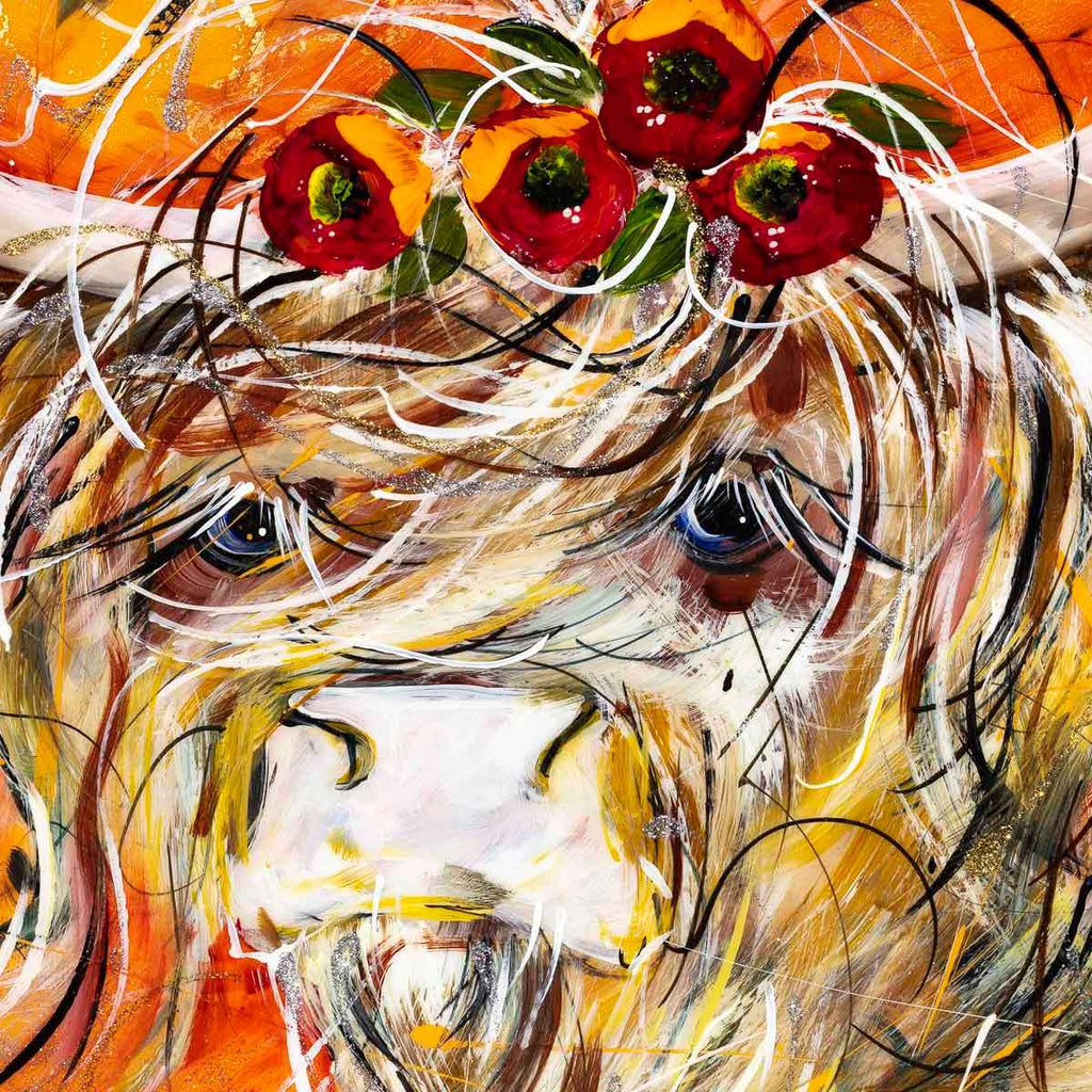 Faye - Original - SOLD by artist Rozanne Bell - Wyecliffe Galleries