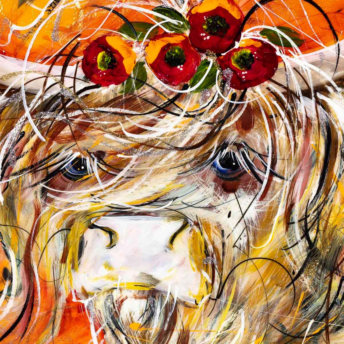 Faye - Original - SOLD by artist Rozanne Bell - Wyecliffe Galleries