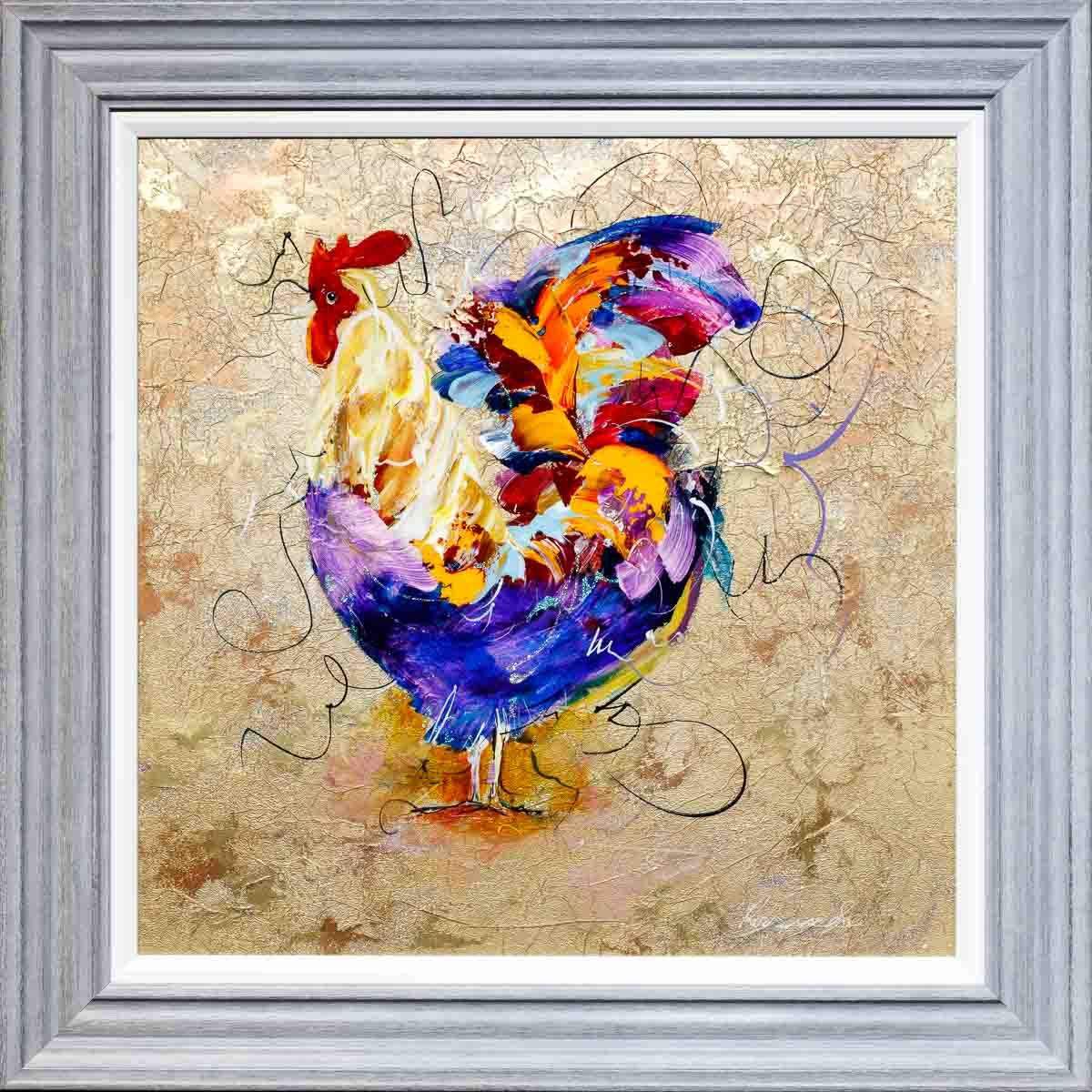 Feathered Flourish - Original by artist Rozanne Bell - Wyecliffe Galleries
