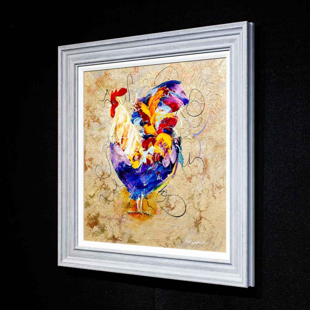 Feathered Flourish - Original by artist Rozanne Bell - Wyecliffe Galleries