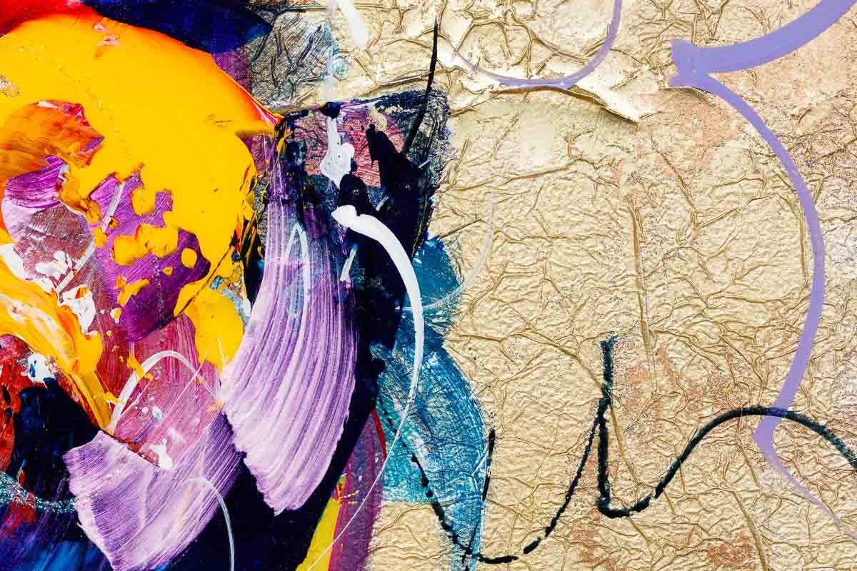 Feathered Flourish - Original by artist Rozanne Bell - Wyecliffe Galleries