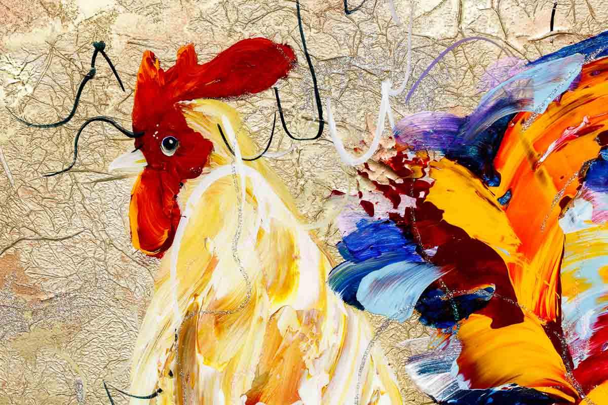 Feathered Flourish - Original by artist Rozanne Bell - Wyecliffe Galleries