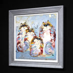 Feline Family - Original - SOLD by artist Rozanne Bell - Wyecliffe Galleries