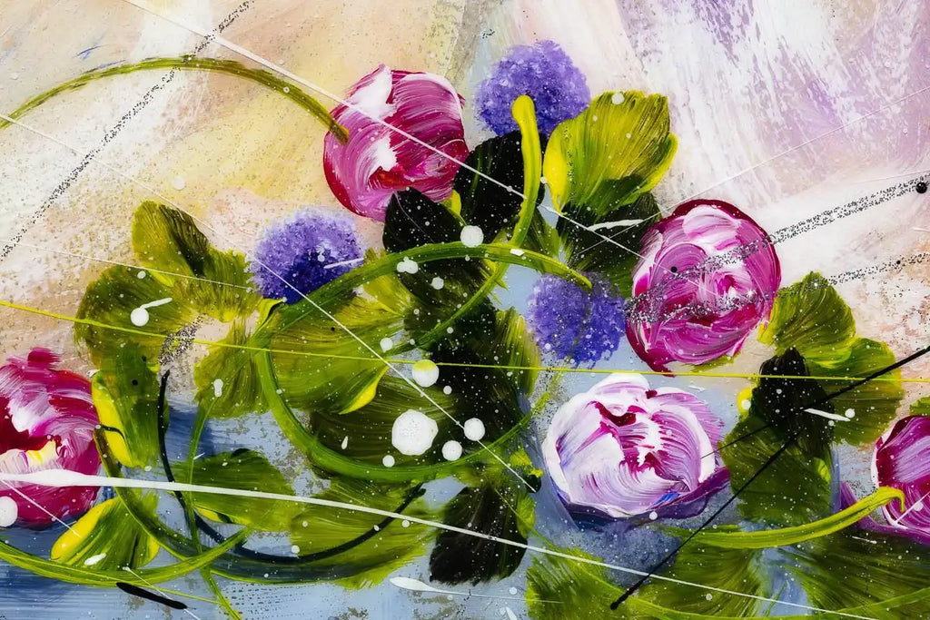 Feline Friends - Original - SOLD by artist Rozanne Bell - Wyecliffe Galleries