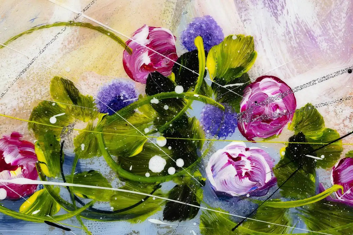 Feline Friends - Original - SOLD by artist Rozanne Bell - Wyecliffe Galleries