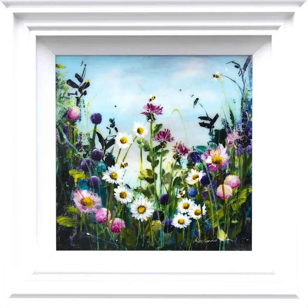 Fields of Fun - Original SOLD by artist Rozanne Bell - Wyecliffe Galleries