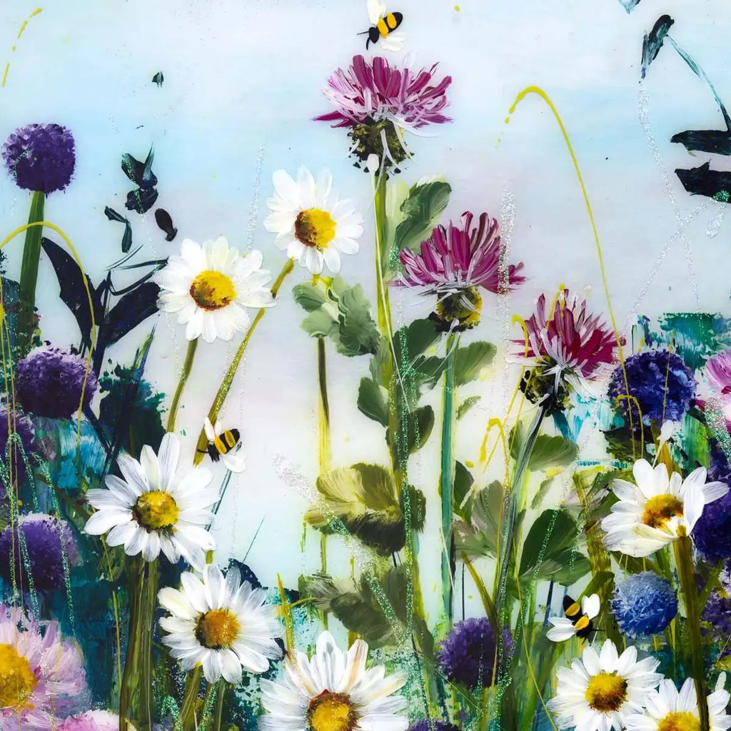 Fields of Fun - Original SOLD by artist Rozanne Bell - Wyecliffe Galleries