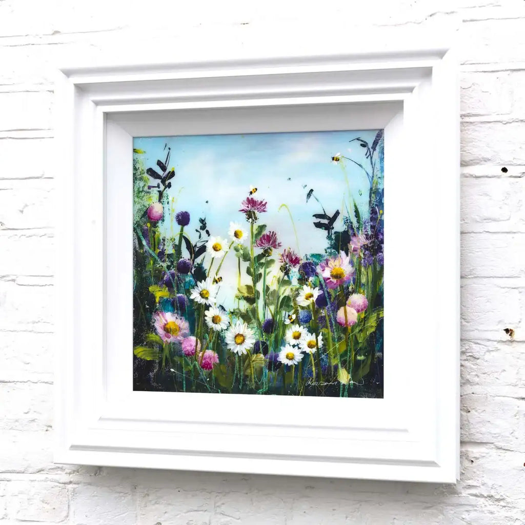 Fields of Fun - Original SOLD by artist Rozanne Bell - Wyecliffe Galleries