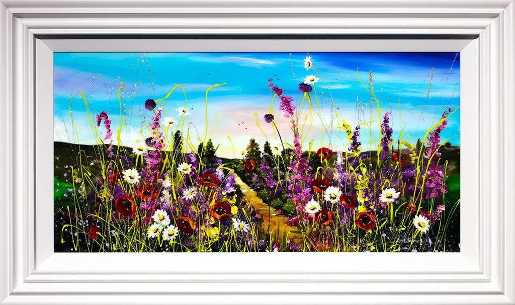 Fields of Spring - Original - SOLD by artist Rozanne Bell - Wyecliffe Galleries