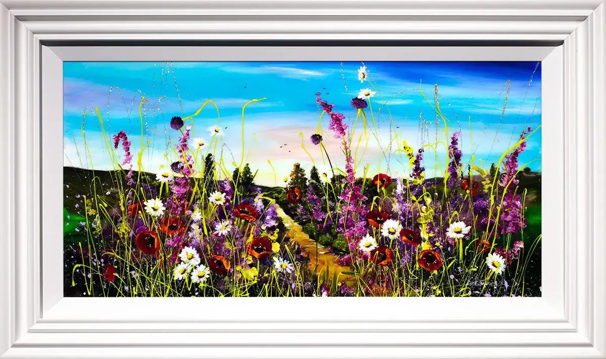 Fields of Spring - Original - SOLD by artist Rozanne Bell - Wyecliffe Galleries