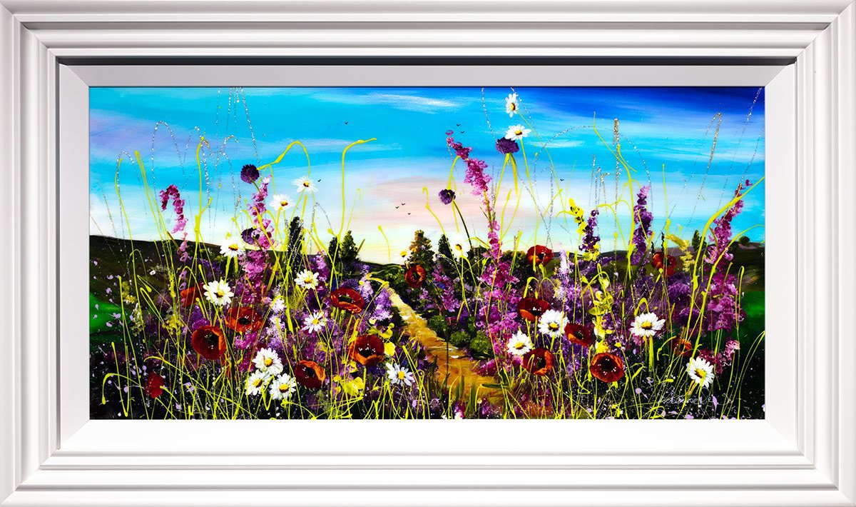 Fields of Spring - Original Rozanne Bell Framed