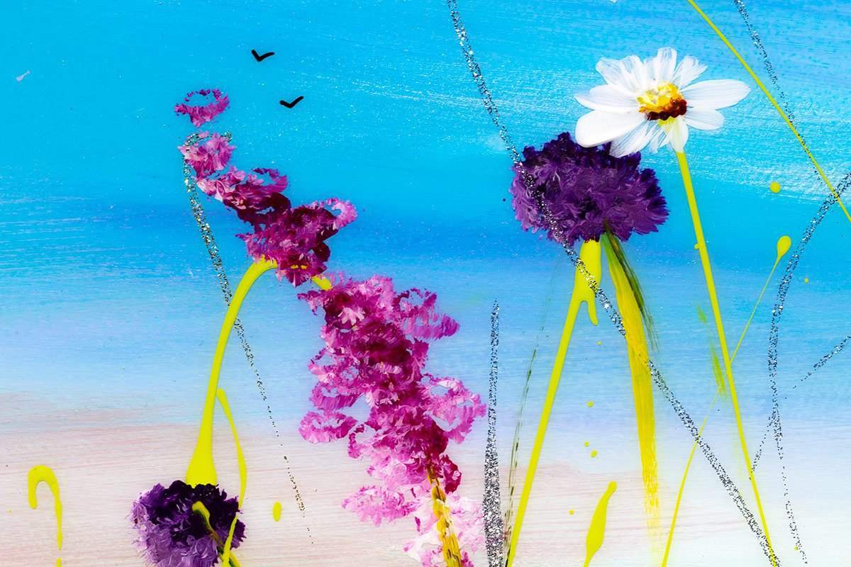 Fields of Spring - Original - SOLD by artist Rozanne Bell - Wyecliffe Galleries