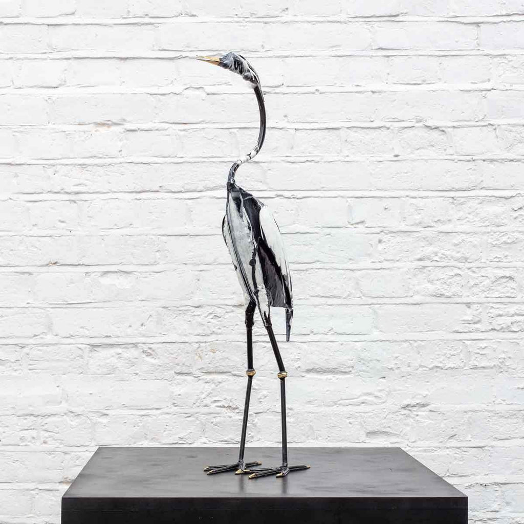 Finch - Original Sculpture - SOLD by artist Rozanne Bell - Wyecliffe Galleries
