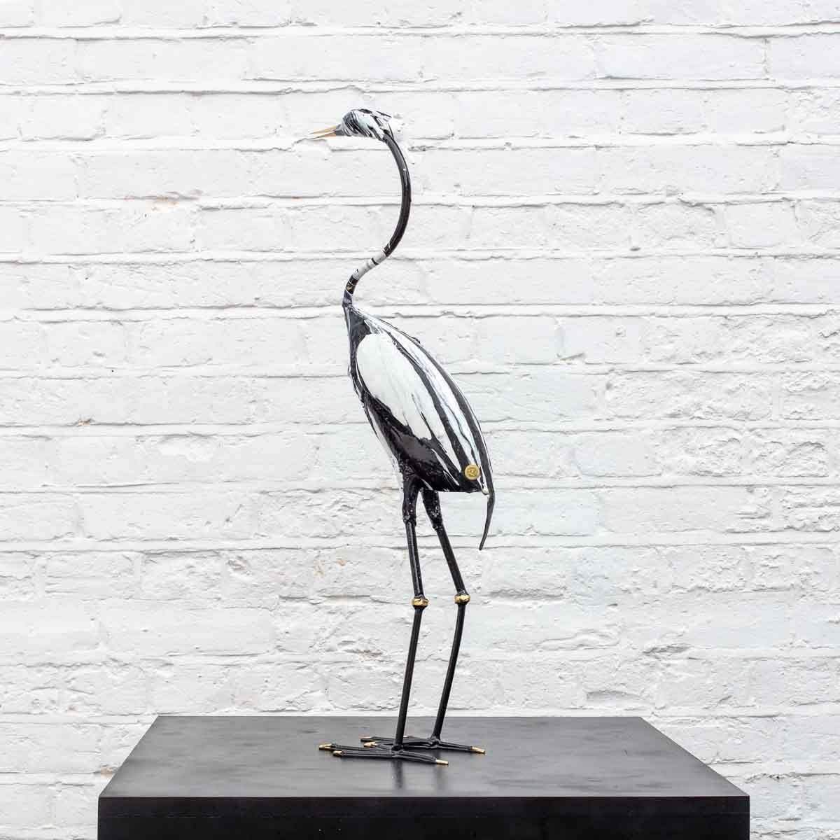 Finch - Original Sculpture - SOLD by artist Rozanne Bell - Wyecliffe Galleries