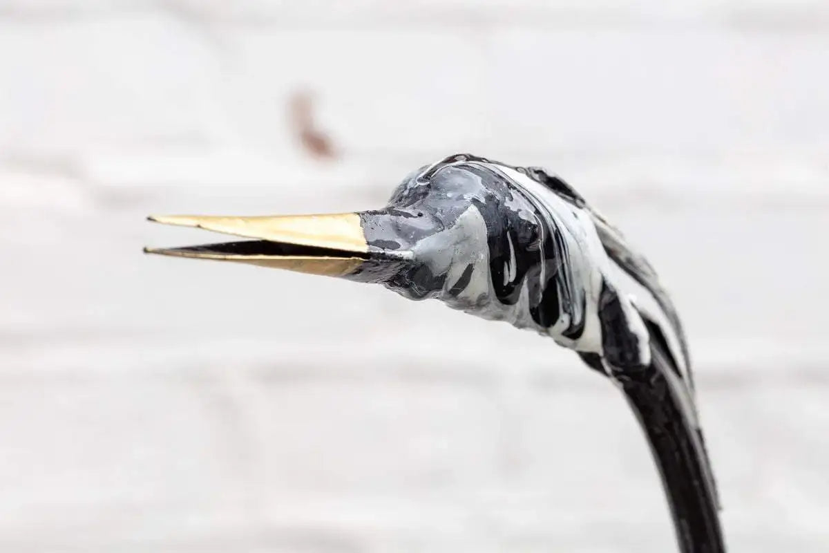 Finch - Original Sculpture - SOLD by artist Rozanne Bell - Wyecliffe Galleries