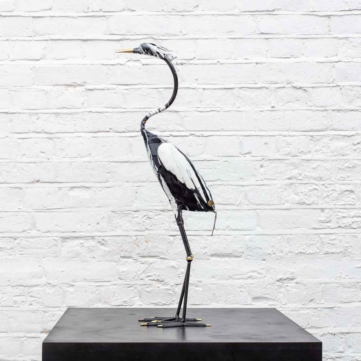 Finch - Original Sculpture - SOLD by artist Rozanne Bell - Wyecliffe Galleries