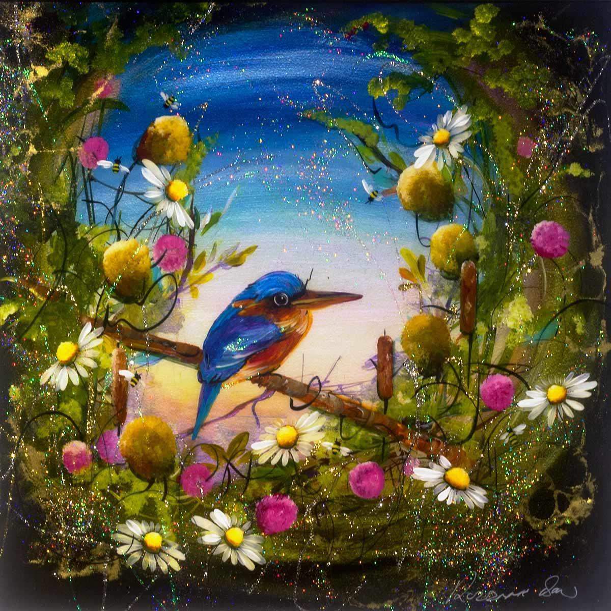 Fisher King - SOLD by artist Rozanne Bell - Wyecliffe Galleries