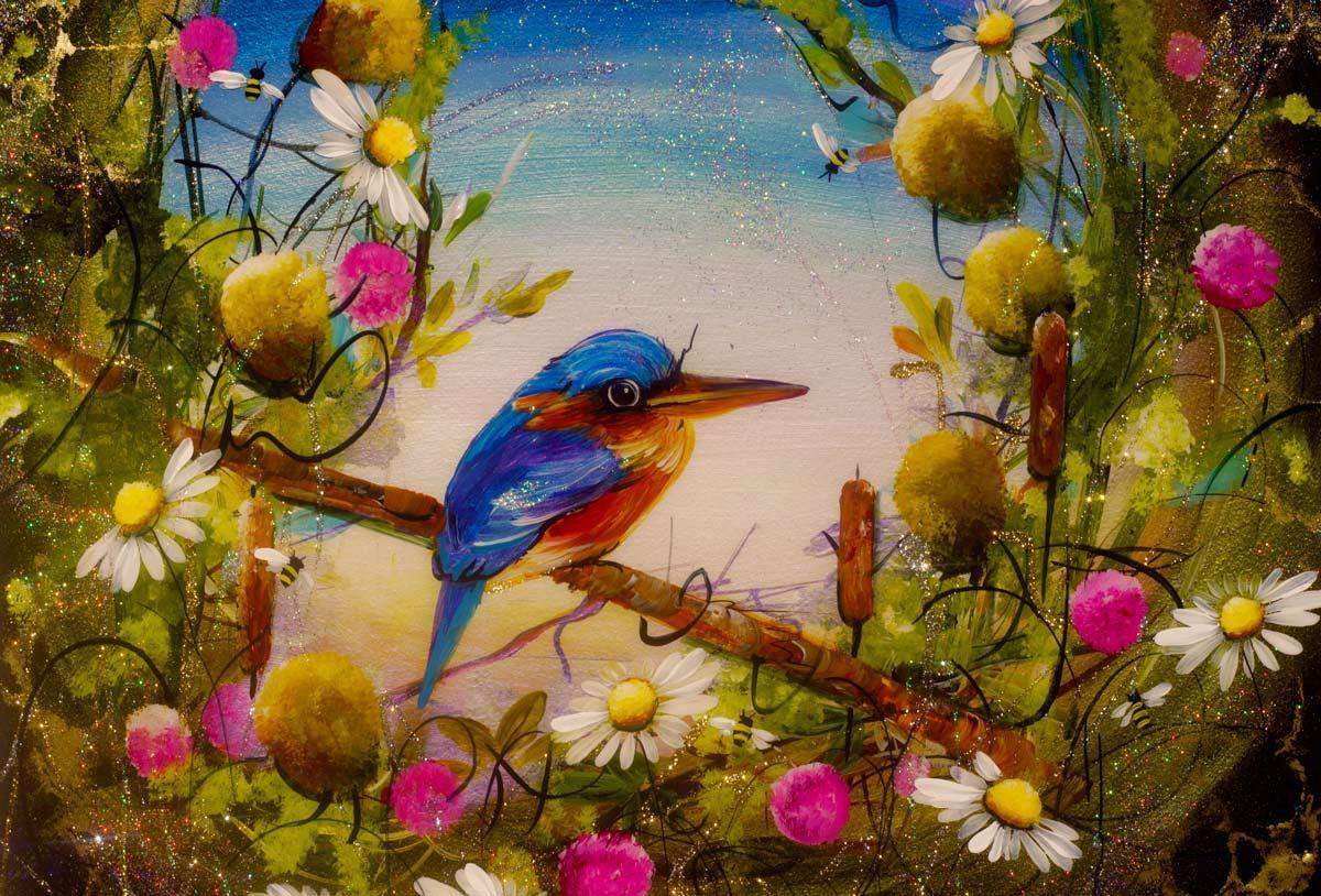 Fisher King - SOLD by artist Rozanne Bell - Wyecliffe Galleries