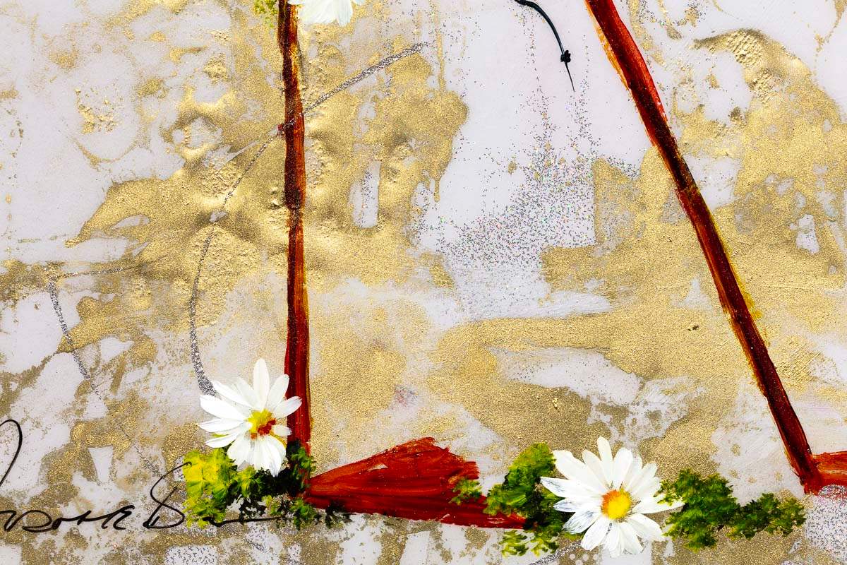 Flamingo Flamboyance - Original - SOLD by artist Rozanne Bell - Wyecliffe Galleries