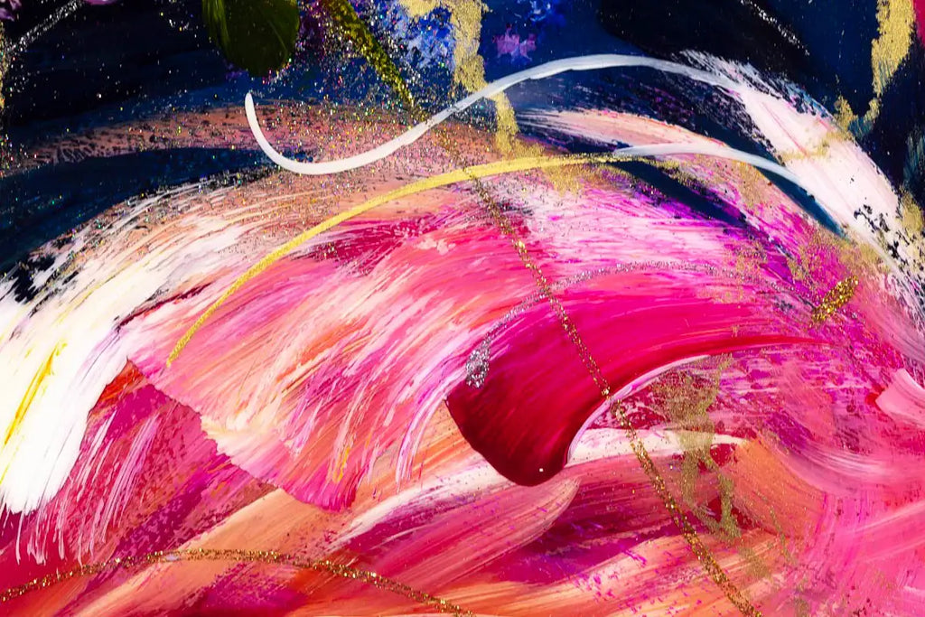 Flamingo Flock - Original - SOLD by artist Rozanne Bell - Wyecliffe Galleries