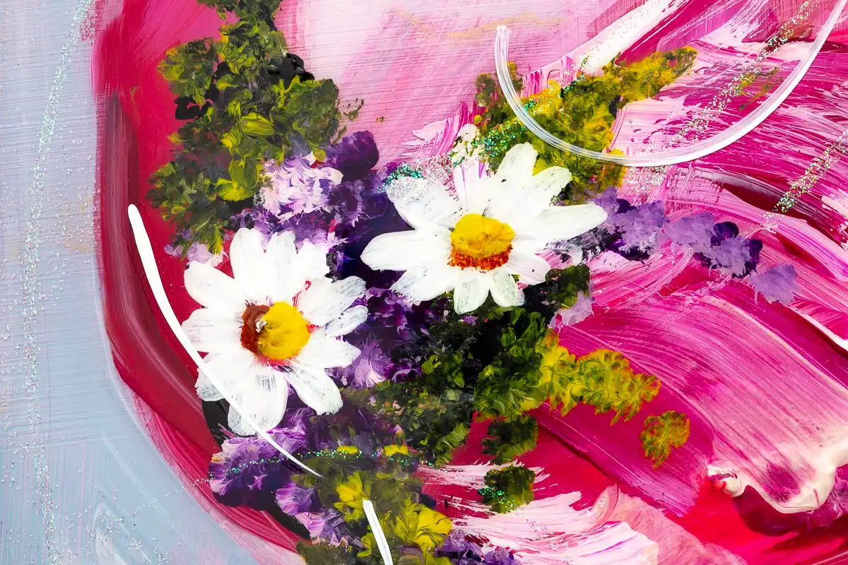 Flamingo Friends - Original - SOLD by artist Rozanne Bell - Wyecliffe Galleries