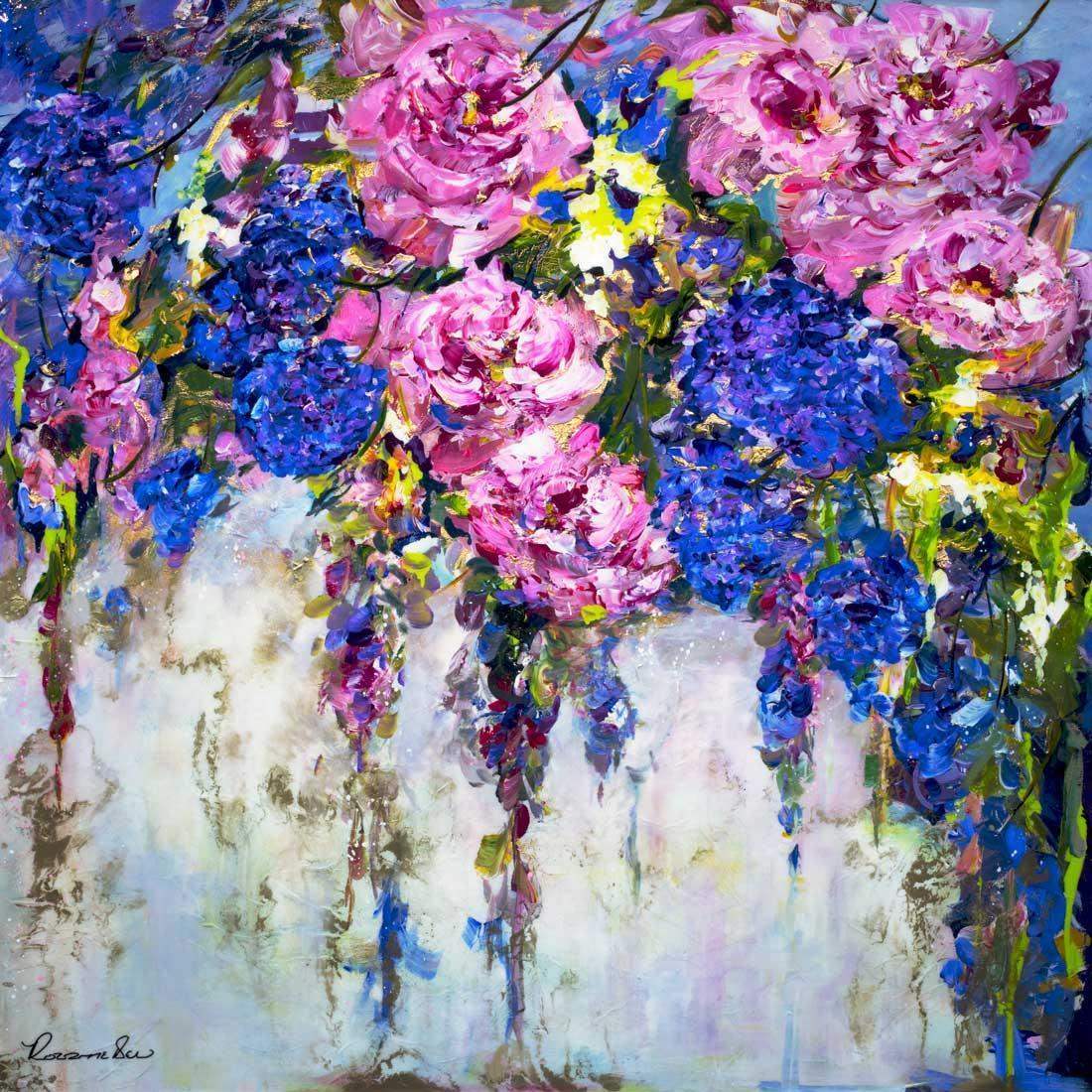 Fleur - Original - SOLD by artist Rozanne Bell - Wyecliffe Galleries