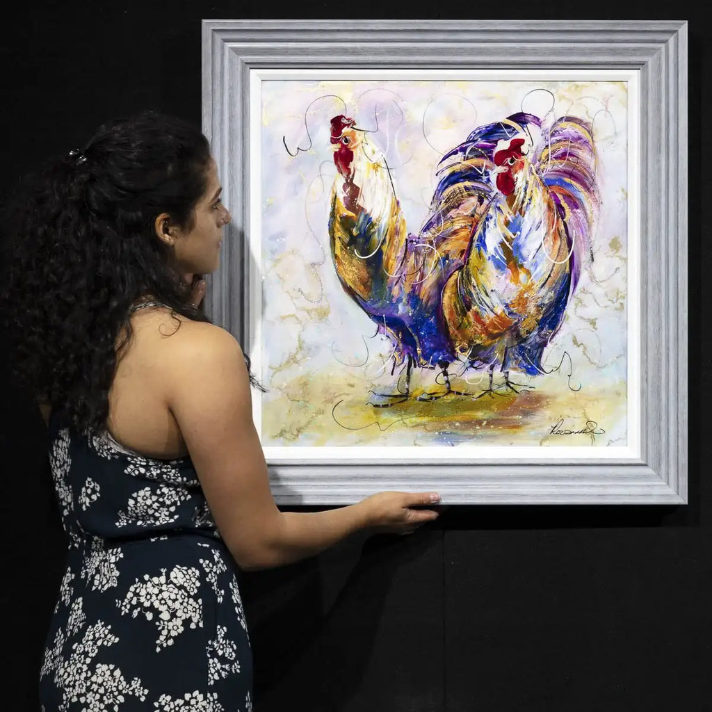 Flock - Original - SOLD by artist Rozanne Bell - Wyecliffe Galleries