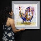 Flock - Original - SOLD by artist Rozanne Bell - Wyecliffe Galleries