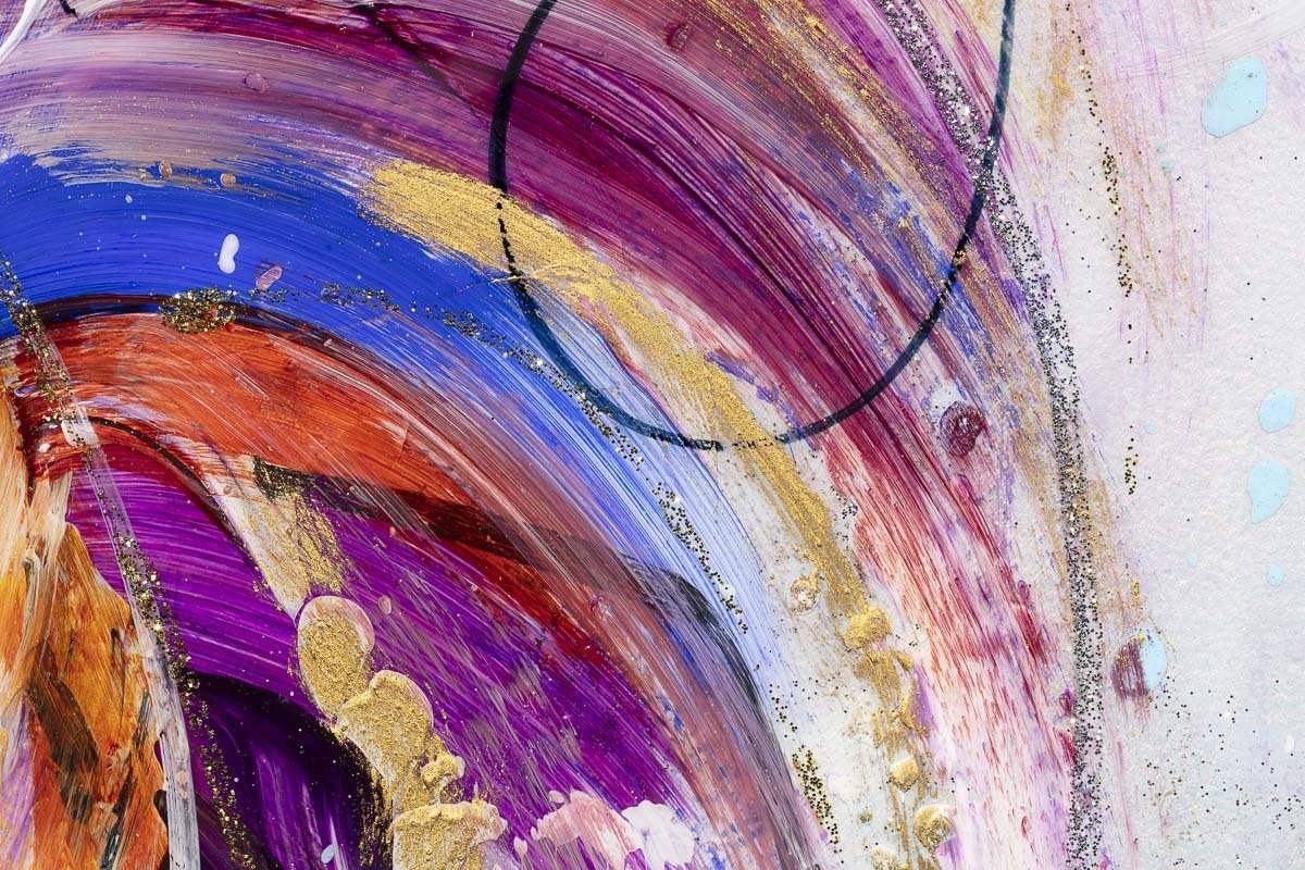 Flock - Original - SOLD by artist Rozanne Bell - Wyecliffe Galleries