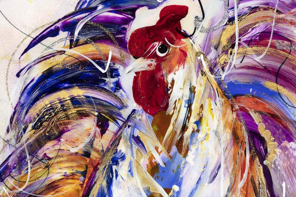 Flock - Original - SOLD by artist Rozanne Bell - Wyecliffe Galleries