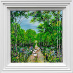 Flocking Through the Forest - Original SOLD by artist Rozanne Bell - Wyecliffe Galleries