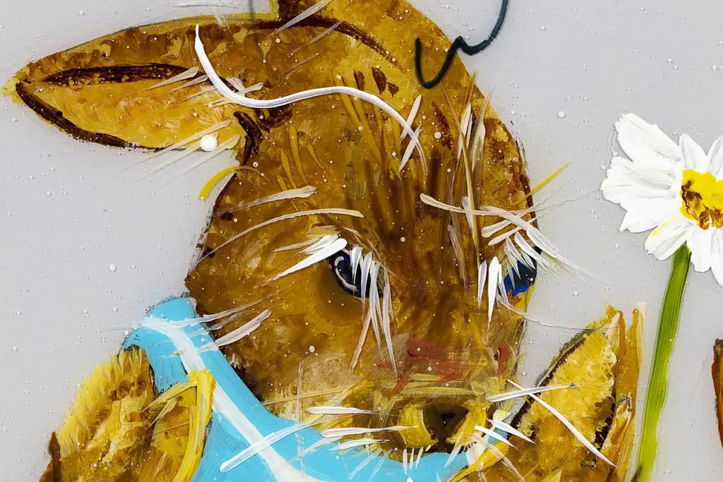 Flopsy, Mopsy, Cottontail & Peter - Original SOLD by artist Rozanne Bell - Wyecliffe Galleries