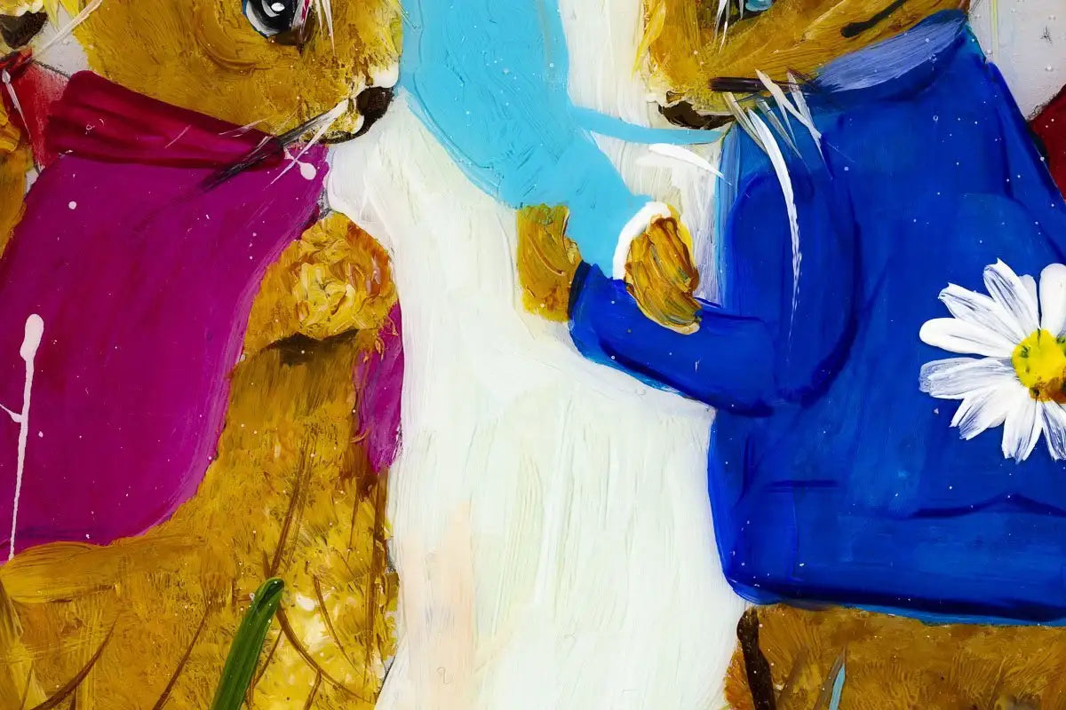 Flopsy, Mopsy, Cottontail & Peter - Original SOLD by artist Rozanne Bell - Wyecliffe Galleries