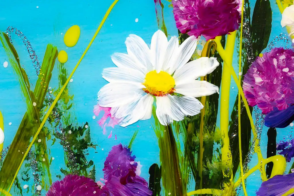 Floral Bliss - Original - SOLD by artist Rozanne Bell - Wyecliffe Galleries