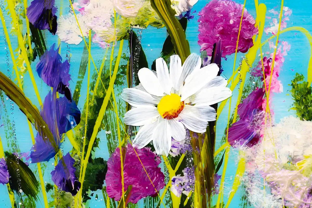 Floral Bliss - Original - SOLD by artist Rozanne Bell - Wyecliffe Galleries