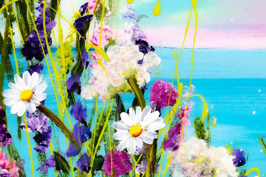 Floral Bliss - Original - SOLD by artist Rozanne Bell - Wyecliffe Galleries