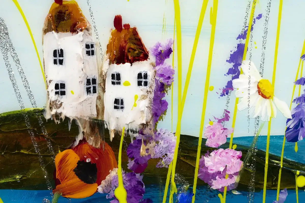 Floral Coast - Original - SOLD by artist Rozanne Bell - Wyecliffe Galleries