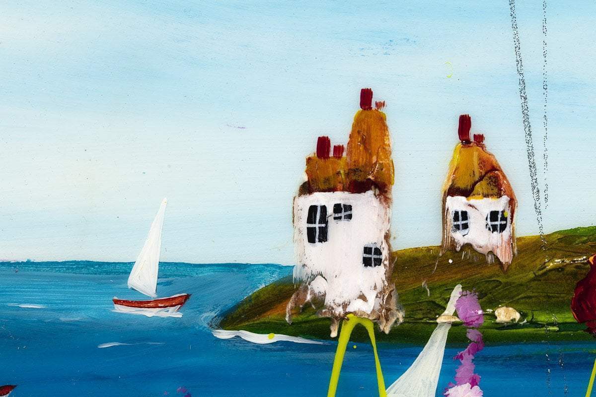 Floral Coast - Original - SOLD by artist Rozanne Bell - Wyecliffe Galleries