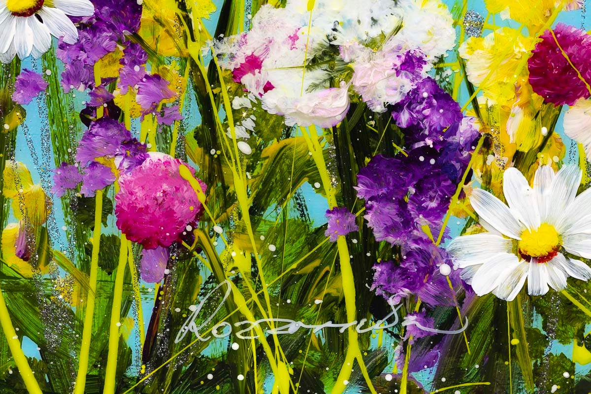 Floral Haven - Original - SOLD by artist Rozanne Bell - Wyecliffe Galleries