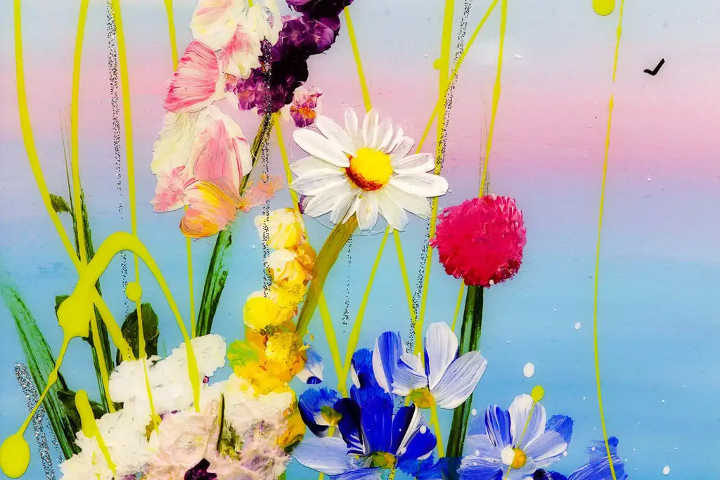 Floral Haven - Original - SOLD by artist Rozanne Bell - Wyecliffe Galleries