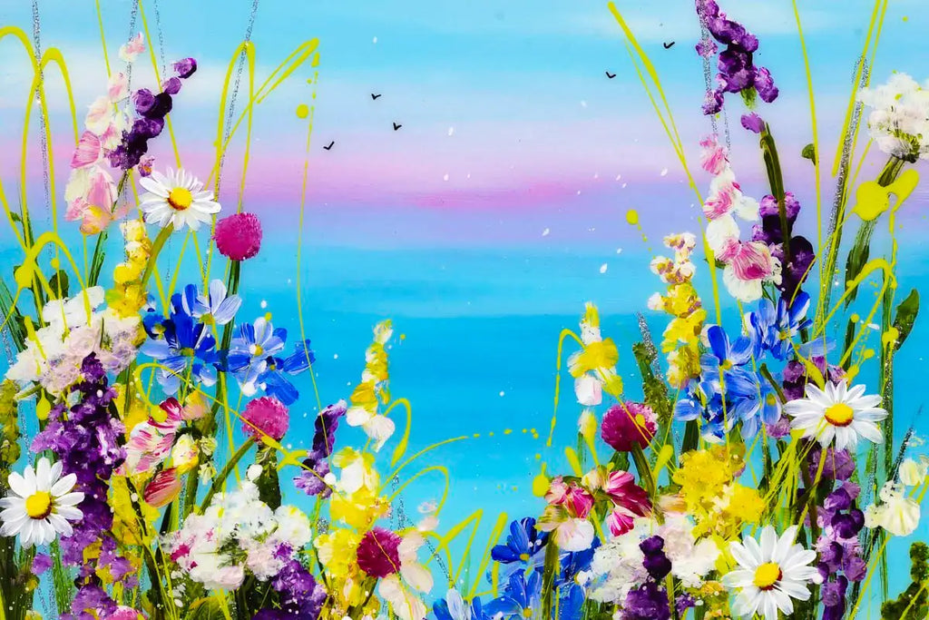 Floral Haven - Original - SOLD by artist Rozanne Bell - Wyecliffe Galleries