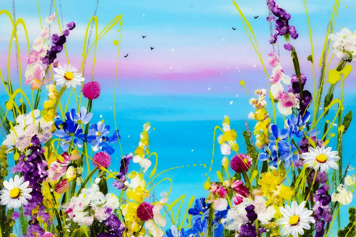 Floral Haven - Original - SOLD by artist Rozanne Bell - Wyecliffe Galleries