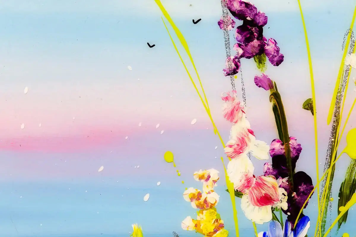 Floral Haven - Original - SOLD by artist Rozanne Bell - Wyecliffe Galleries