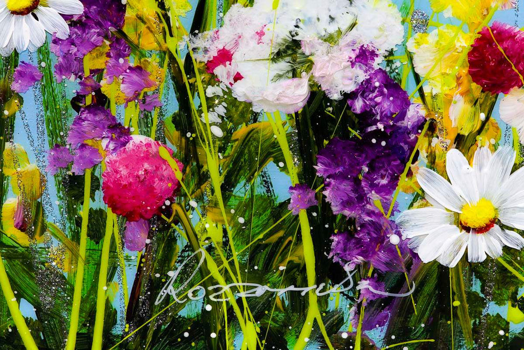 Floral Haven - Original - SOLD by artist Rozanne Bell - Wyecliffe Galleries