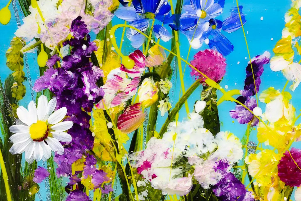 Floral Haven - Original - SOLD by artist Rozanne Bell - Wyecliffe Galleries