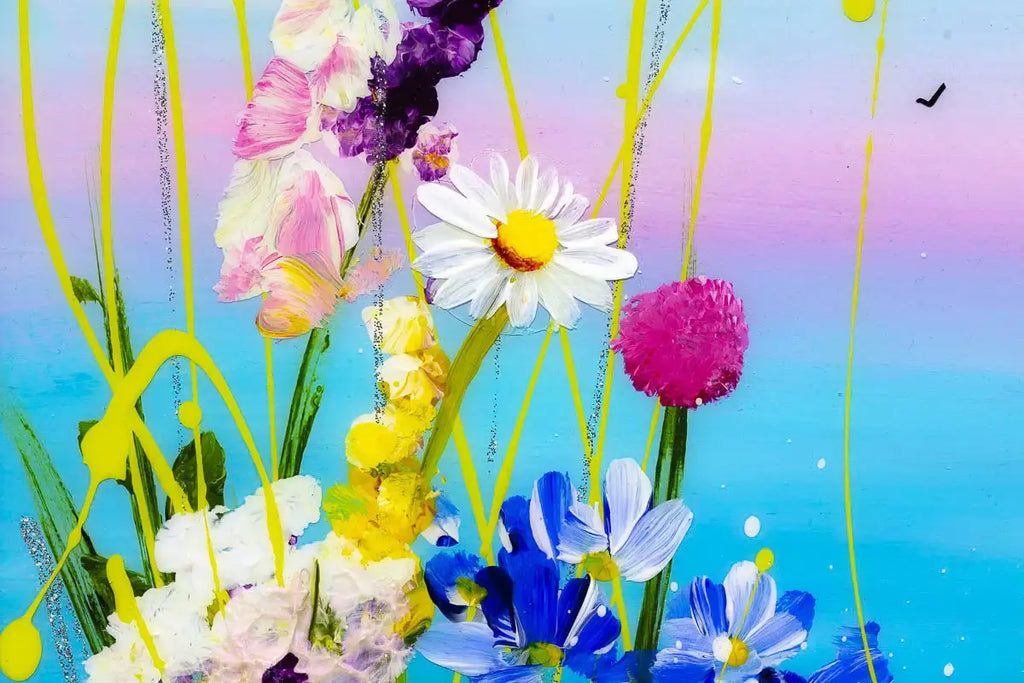 Floral Haven - Original - SOLD by artist Rozanne Bell - Wyecliffe Galleries