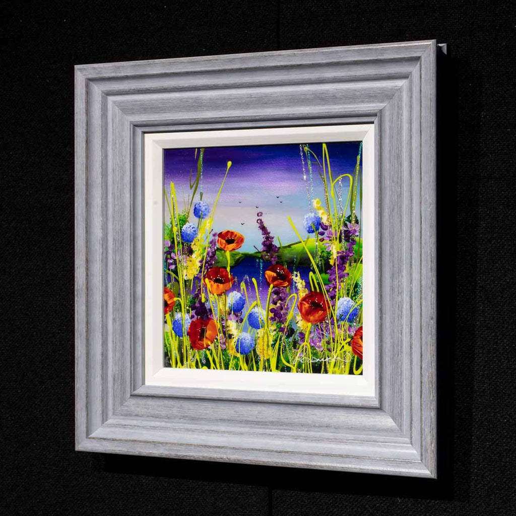 Floral Haze II - Original - SOLD by artist Rozanne Bell - Wyecliffe Galleries